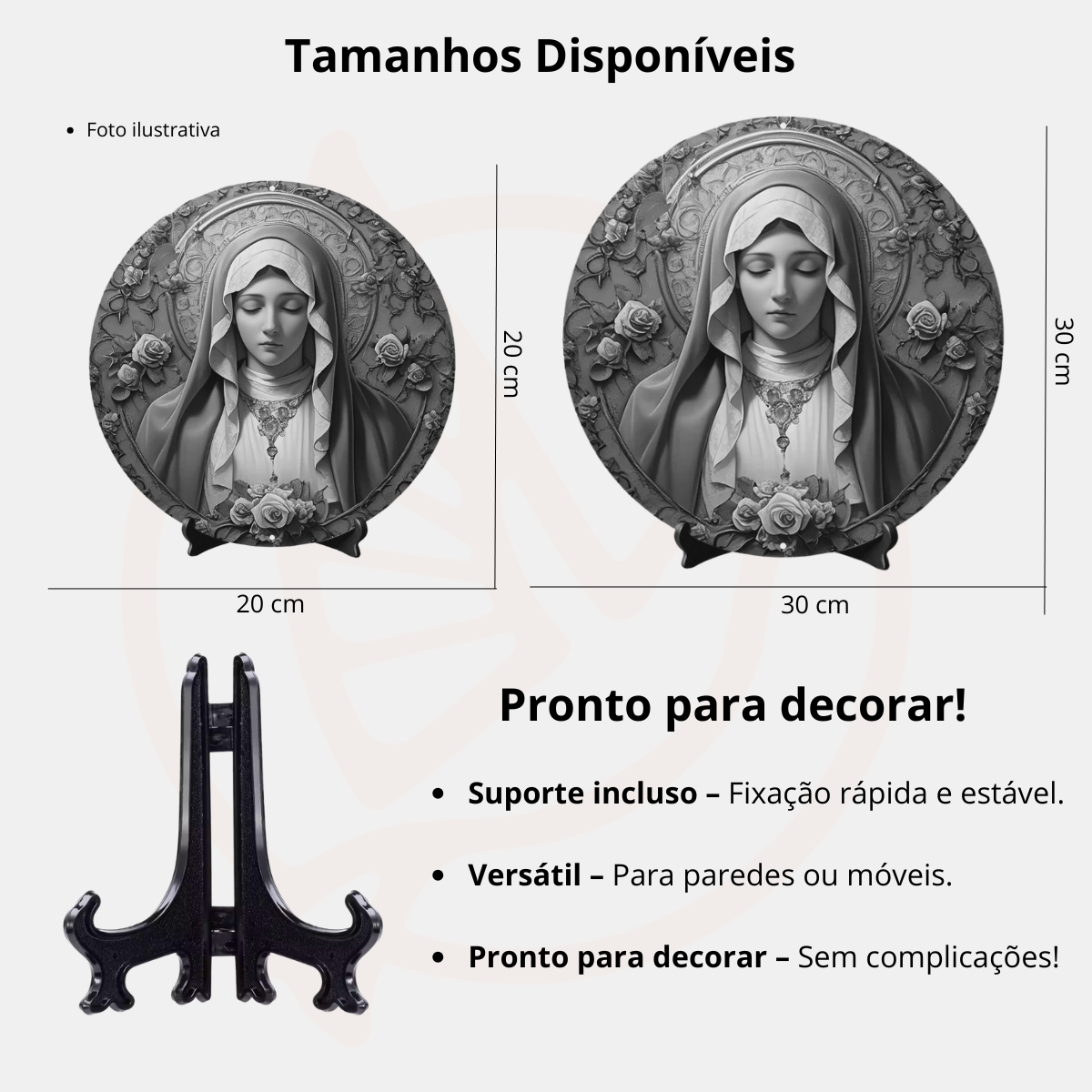 Decoração Católica Sagrada Família em Harmonia Angelical